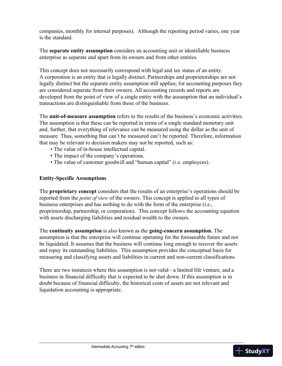 Study Notes For Intermediate Accounting Volume 1, Seventh Canadian Edition, page 13