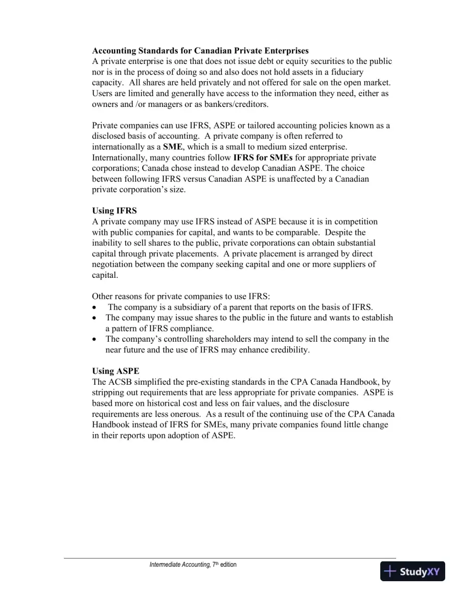 Study Notes For Intermediate Accounting Volume 1, Seventh Canadian Edition, page 4