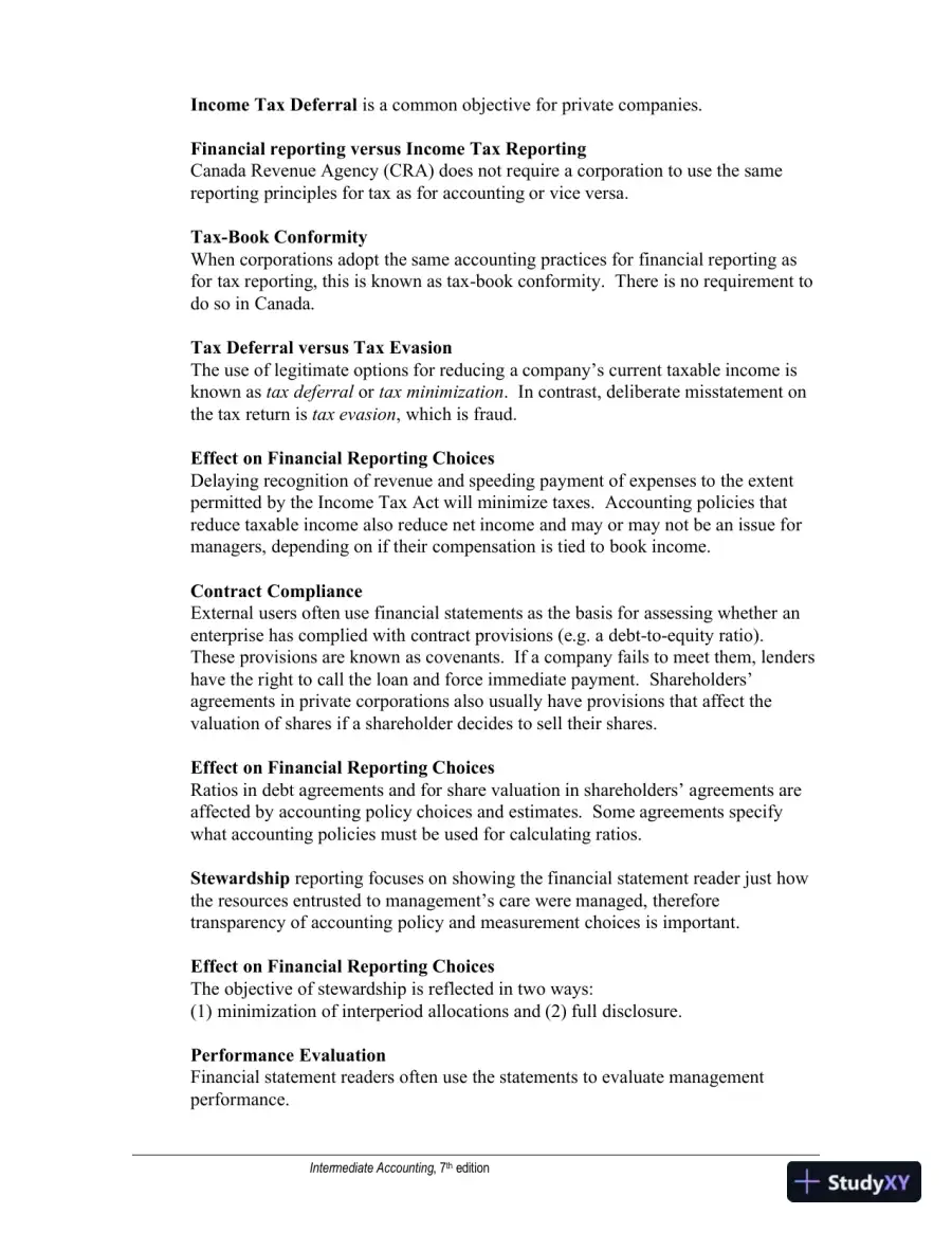 Study Notes For Intermediate Accounting Volume 1, Seventh Canadian Edition, page 7