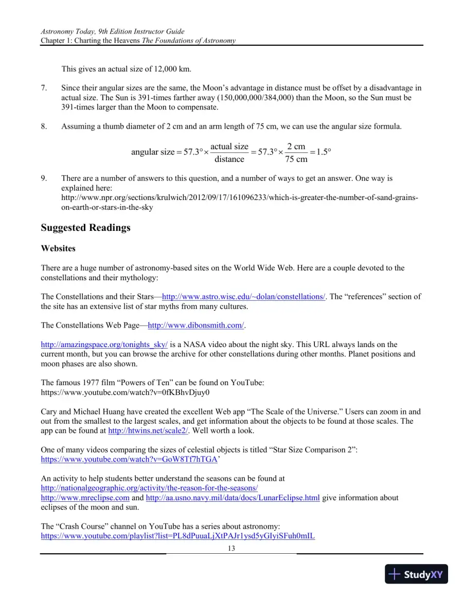 Solution Manual for Astronomy Today, 9th Edition, page 14