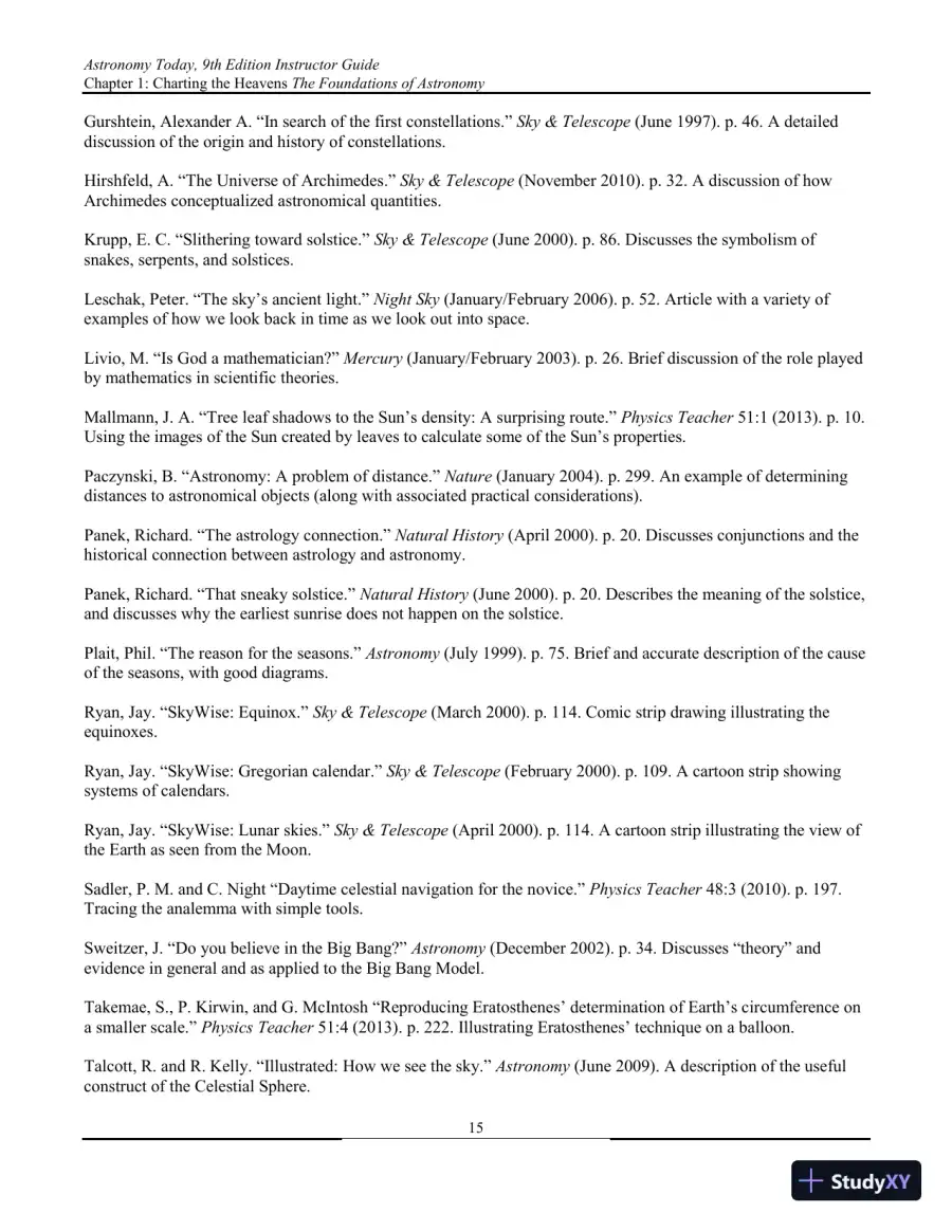 Solution Manual for Astronomy Today, 9th Edition, page 16