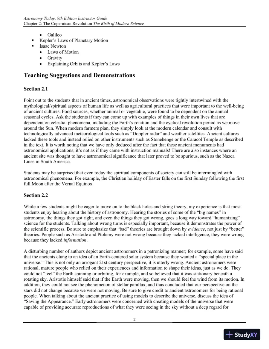 Solution Manual for Astronomy Today, 9th Edition, page 19