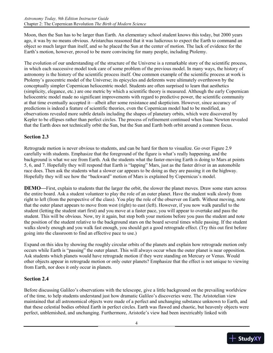 Solution Manual for Astronomy Today, 9th Edition, page 21