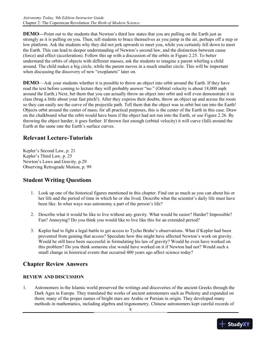 Solution Manual for Astronomy Today, 9th Edition, page 25