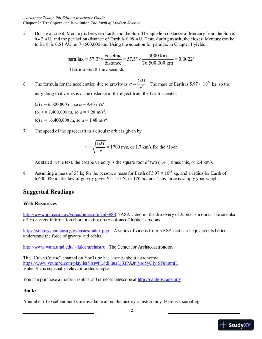 Solution Manual for Astronomy Today, 9th Edition, page 29