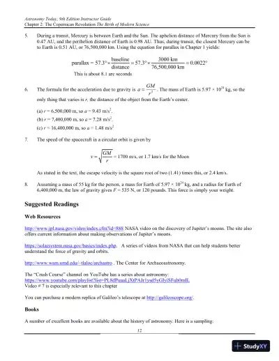 Solution Manual for Astronomy Today, 9th Edition - Page 29 preview image