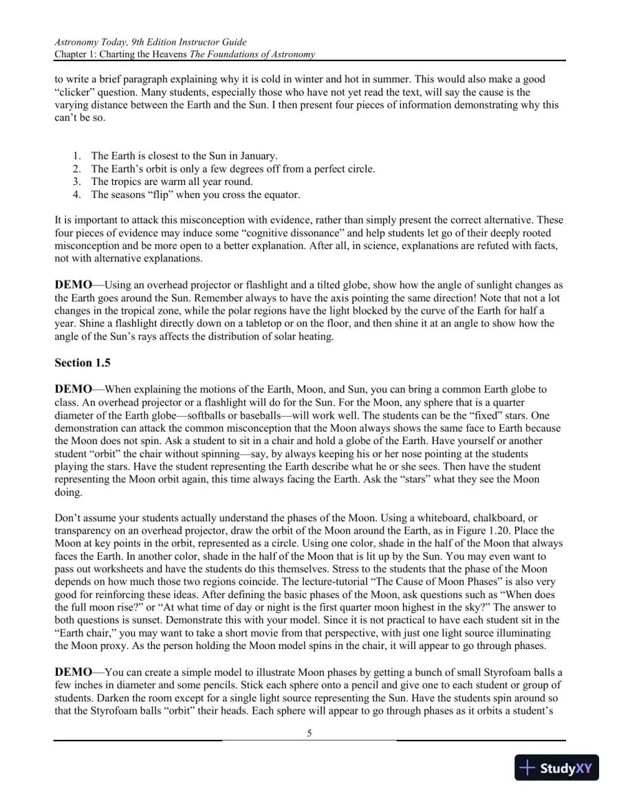 Solution Manual for Astronomy Today, 9th Edition, page 6