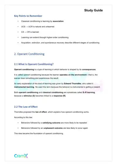 Psychology - Psychology Learning - Page 5 preview image