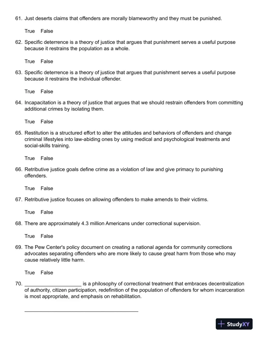 Probation, Parole, and Community-Based Corrections: Supervision, Treatment, and Evidence-Based Practices (Connect, Learn, Succeed) 1st Edition Test Bank, page 11