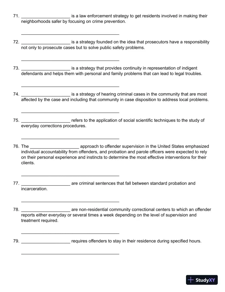 Probation, Parole, and Community-Based Corrections: Supervision, Treatment, and Evidence-Based Practices (Connect, Learn, Succeed) 1st Edition Test Bank, page 12