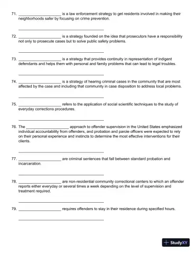 Probation, Parole, and Community-Based Corrections: Supervision, Treatment, and Evidence-Based Practices (Connect, Learn, Succeed) 1st Edition Test Bank - Page 12 preview image