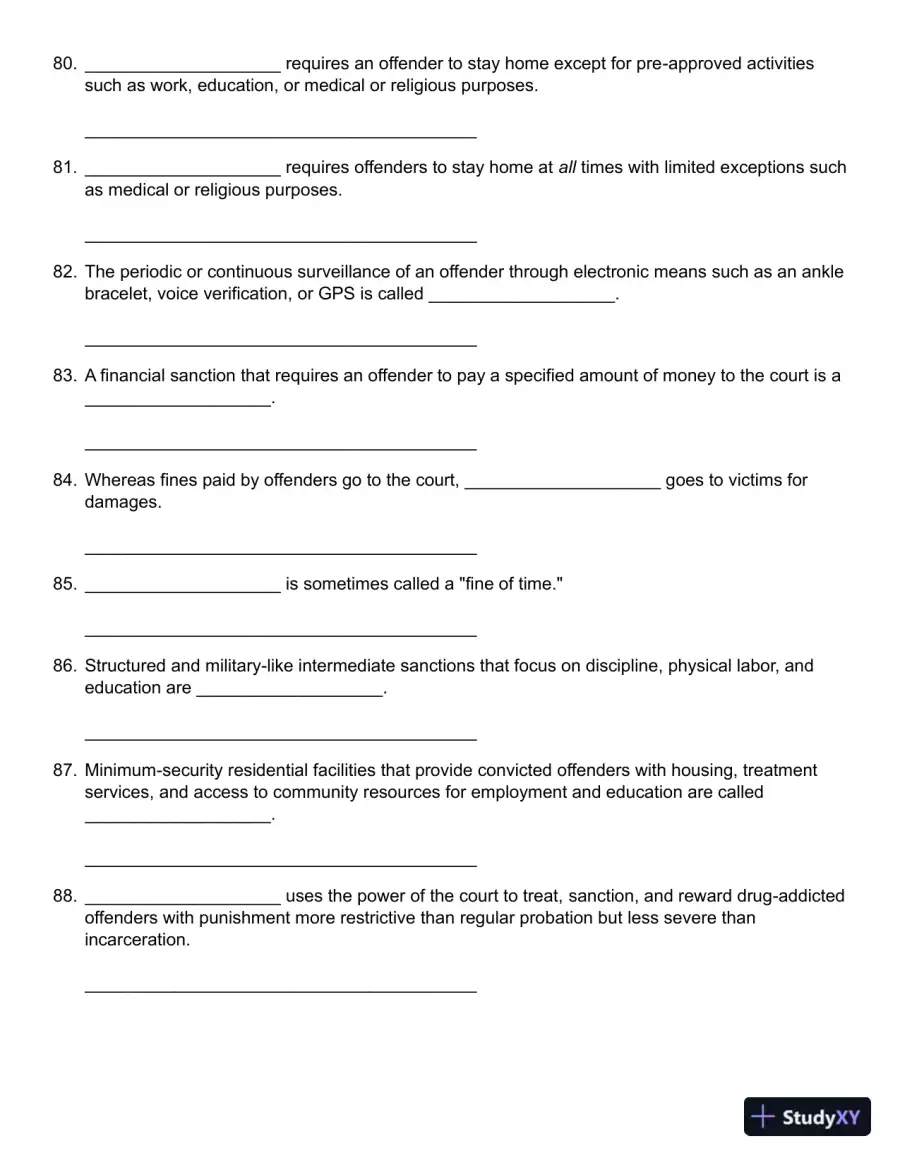 Probation, Parole, and Community-Based Corrections: Supervision, Treatment, and Evidence-Based Practices (Connect, Learn, Succeed) 1st Edition Test Bank, page 13