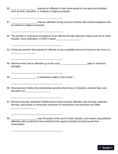 Probation, Parole, and Community-Based Corrections: Supervision, Treatment, and Evidence-Based Practices (Connect, Learn, Succeed) 1st Edition Test Bank - Page 13 preview image