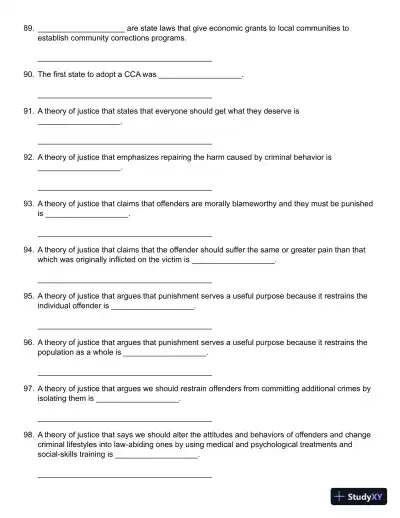 Probation, Parole, and Community-Based Corrections: Supervision, Treatment, and Evidence-Based Practices (Connect, Learn, Succeed) 1st Edition Test Bank - Page 14 preview image