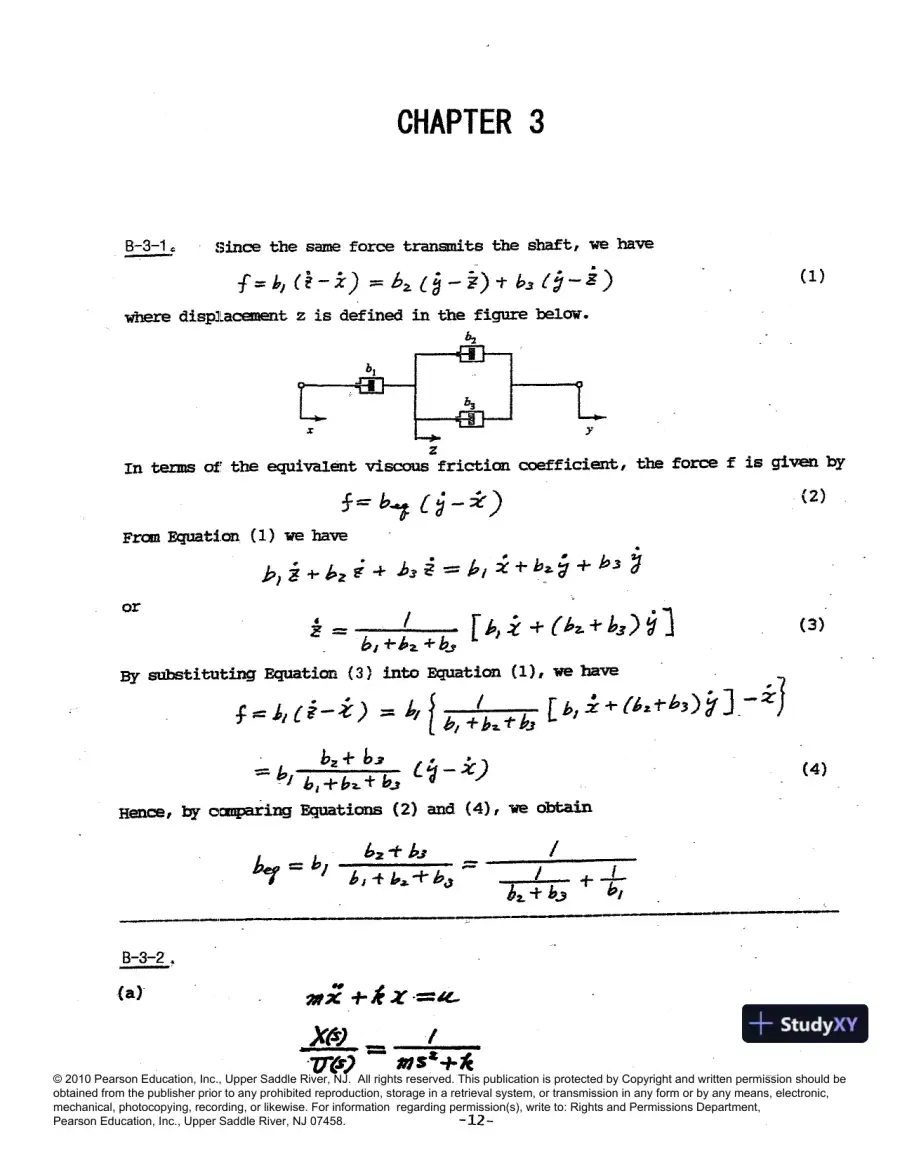Solution Manual For Modern Control Engineering, 5th Edition, page 13