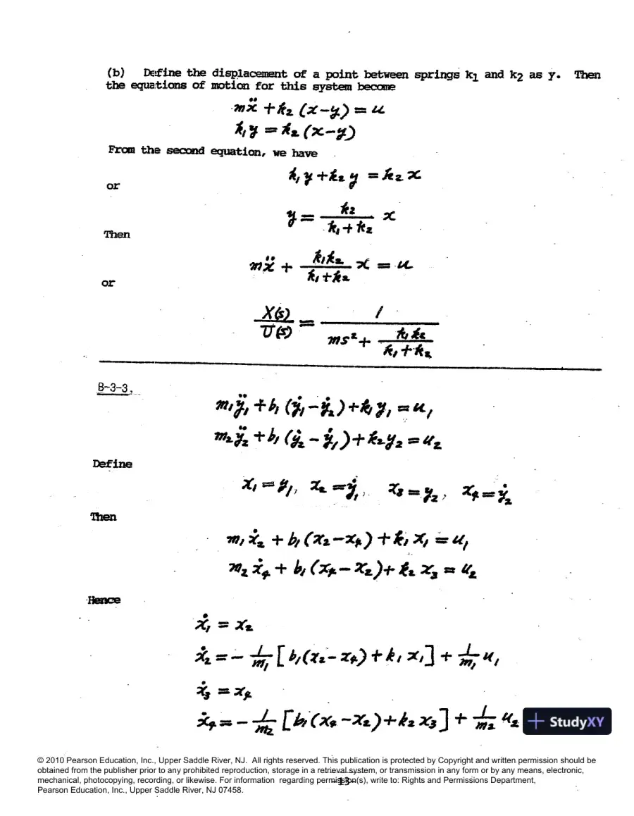 Solution Manual For Modern Control Engineering, 5th Edition, page 14