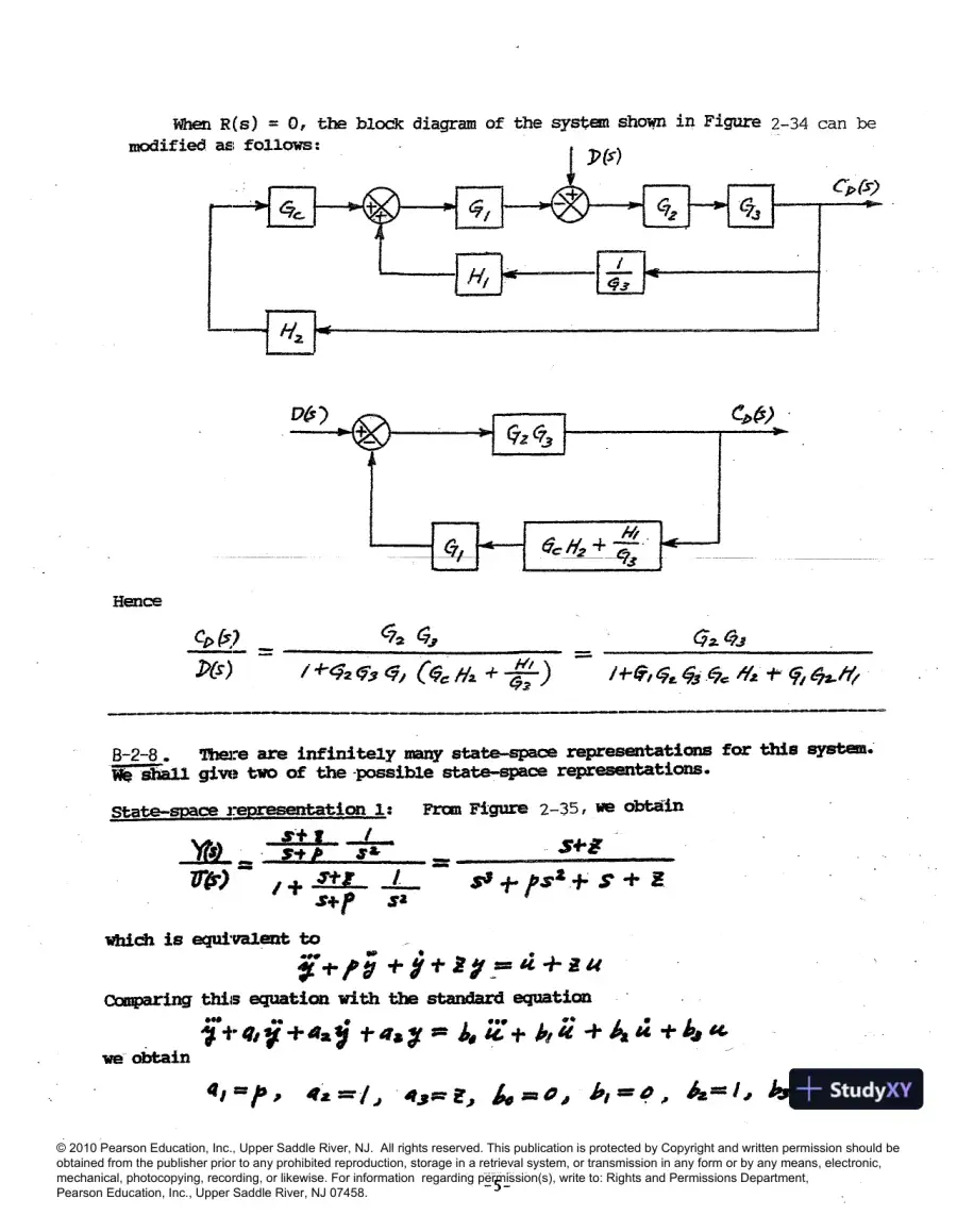 Solution Manual For Modern Control Engineering, 5th Edition, page 6