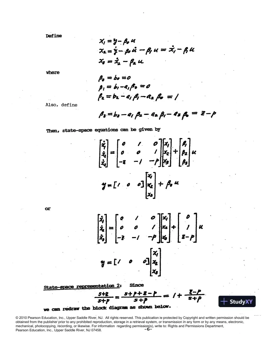 Solution Manual For Modern Control Engineering, 5th Edition, page 7