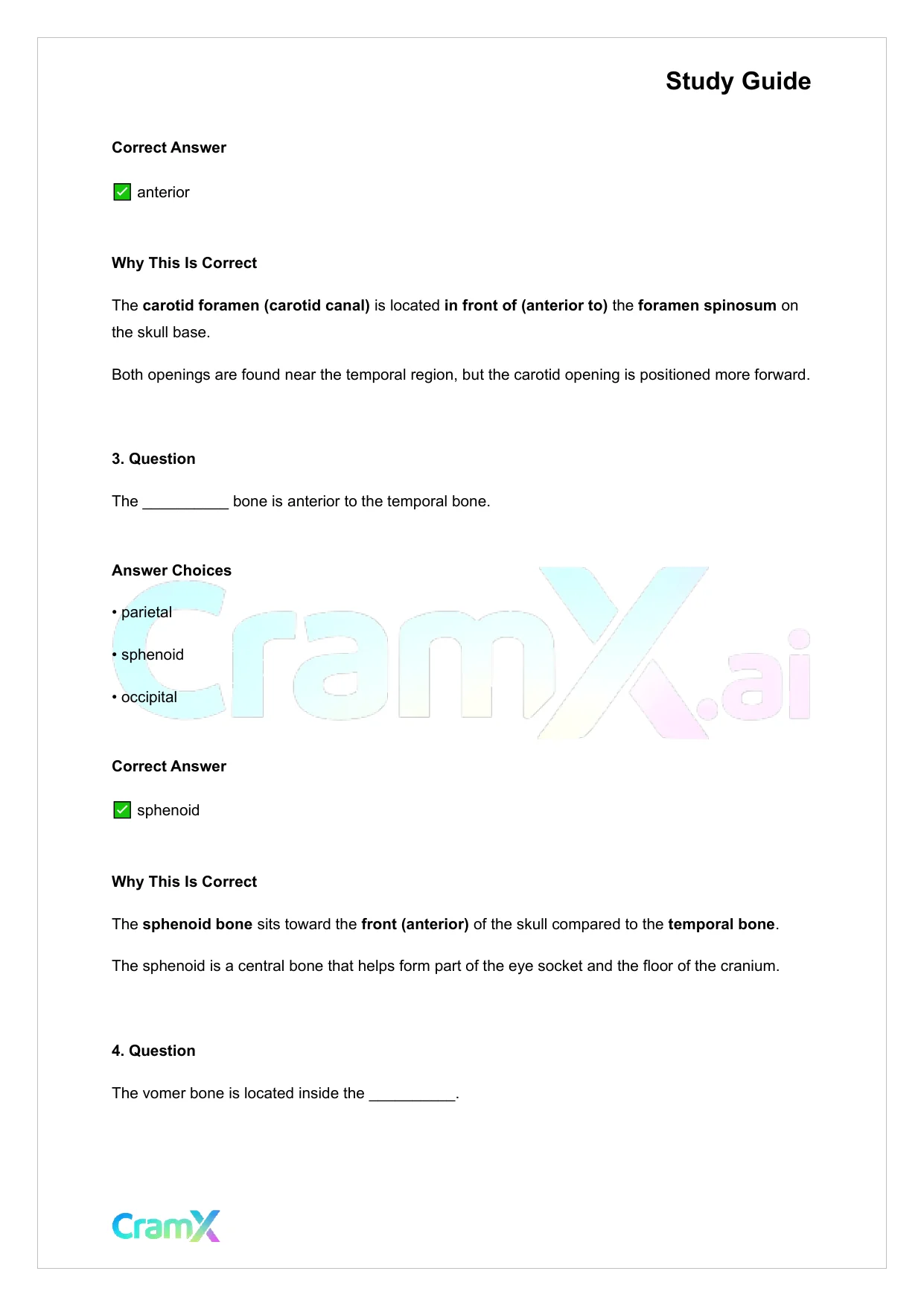 Anatomy and Physiology - The Skeletal System - Page 2 preview image