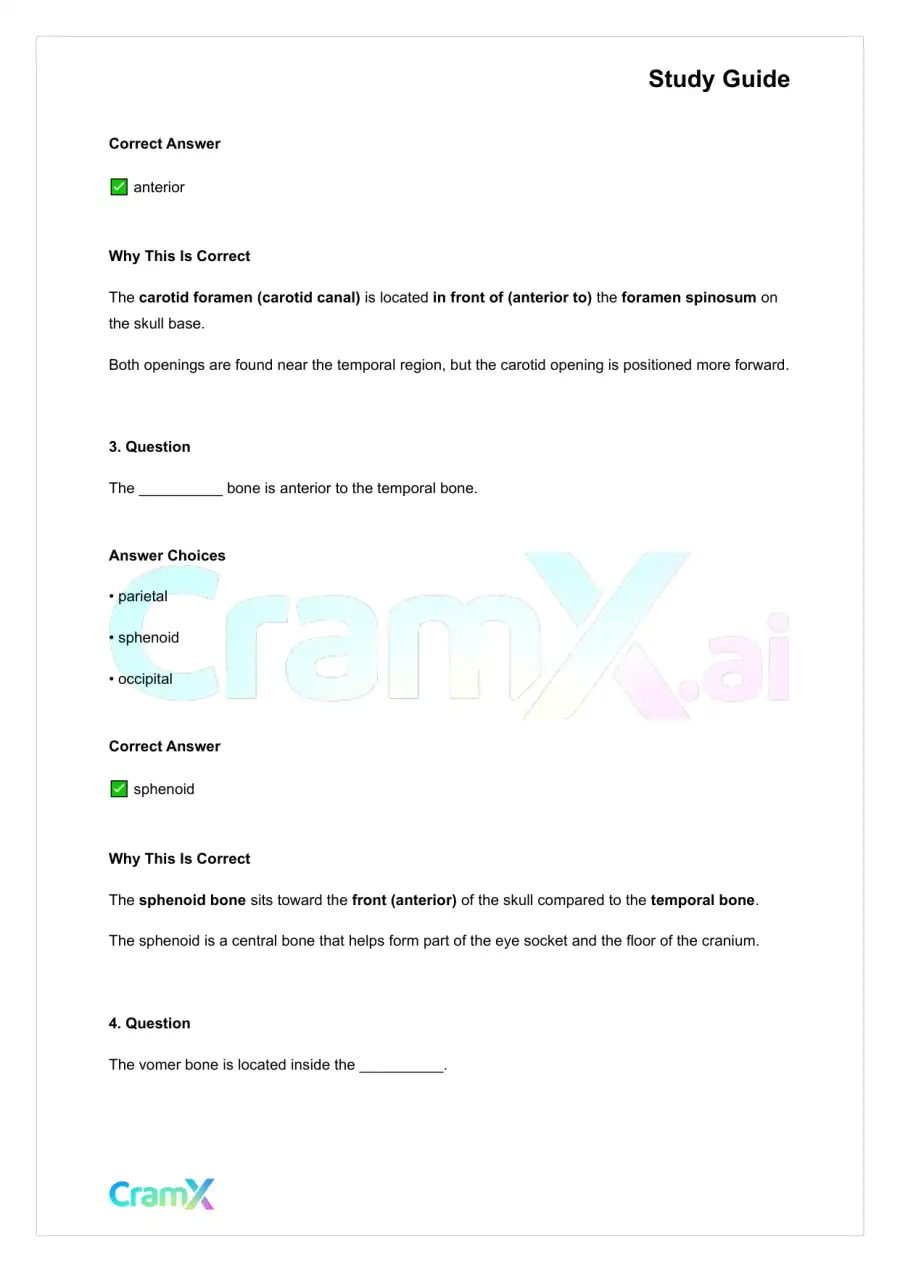 Anatomy and Physiology - The Skeletal System, page 2