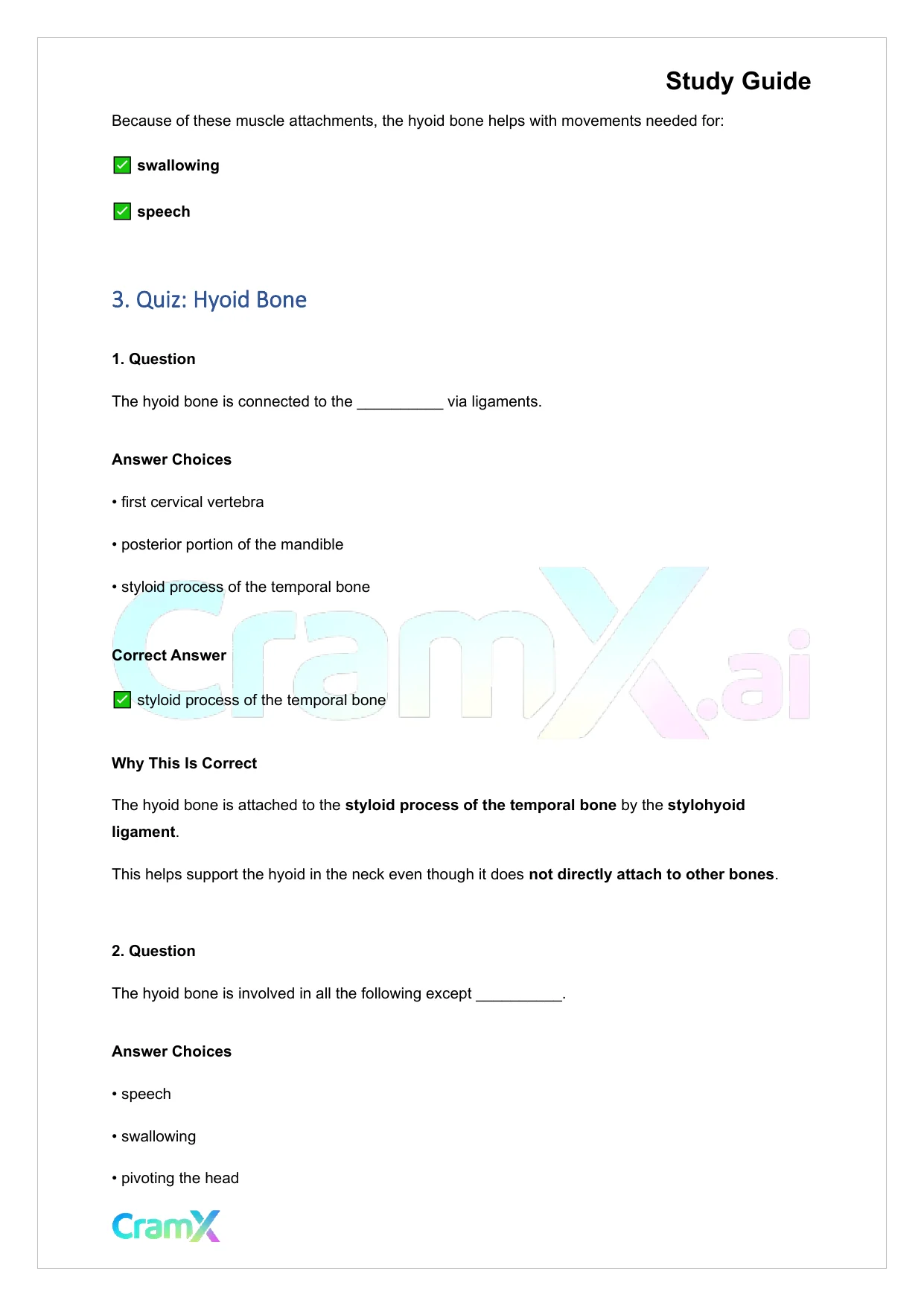 Anatomy and Physiology - The Skeletal System - Page 5 preview image