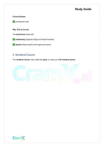 Anatomy and Physiology - The Skeletal System - Page 6 preview image