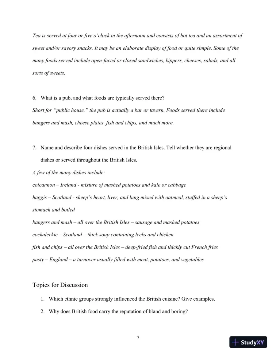 Class Notes for International Cooking: A Culinary Journey, 3rd Edition, page 12