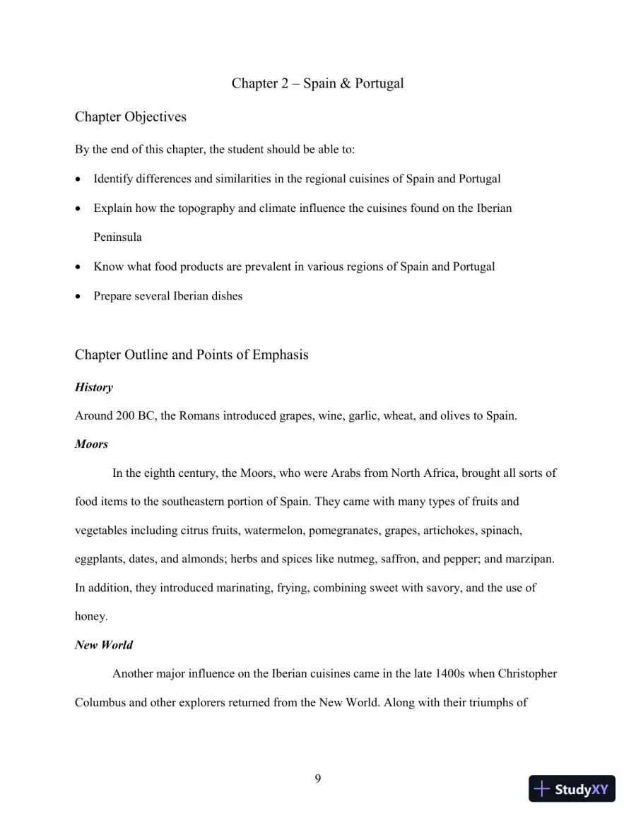 Class Notes for International Cooking: A Culinary Journey, 3rd Edition, page 14