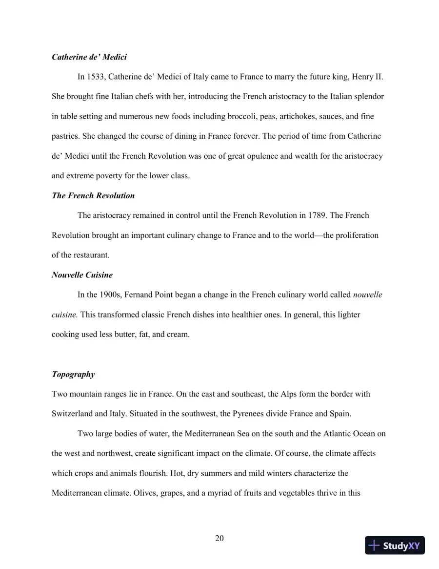 Class Notes for International Cooking: A Culinary Journey, 3rd Edition, page 25