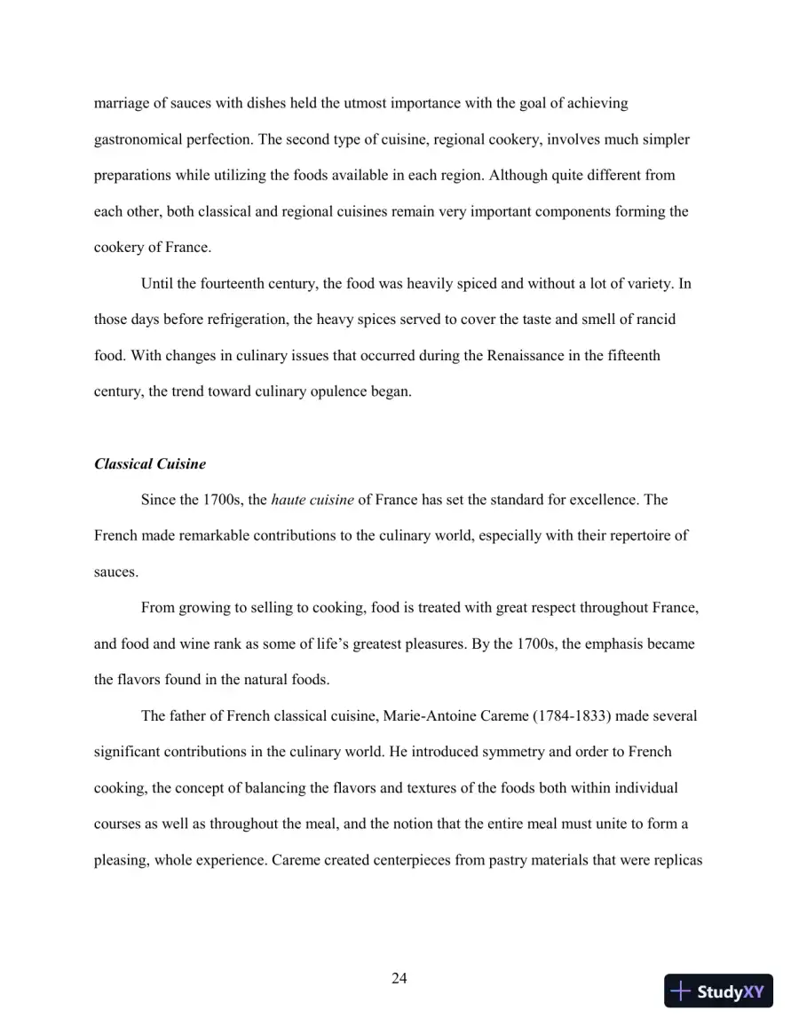 Class Notes for International Cooking: A Culinary Journey, 3rd Edition, page 29