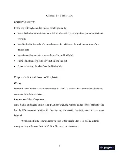 Class Notes for International Cooking: A Culinary Journey, 3rd Edition - Page 6 preview image