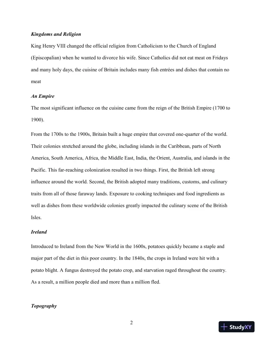 Class Notes for International Cooking: A Culinary Journey, 3rd Edition, page 7