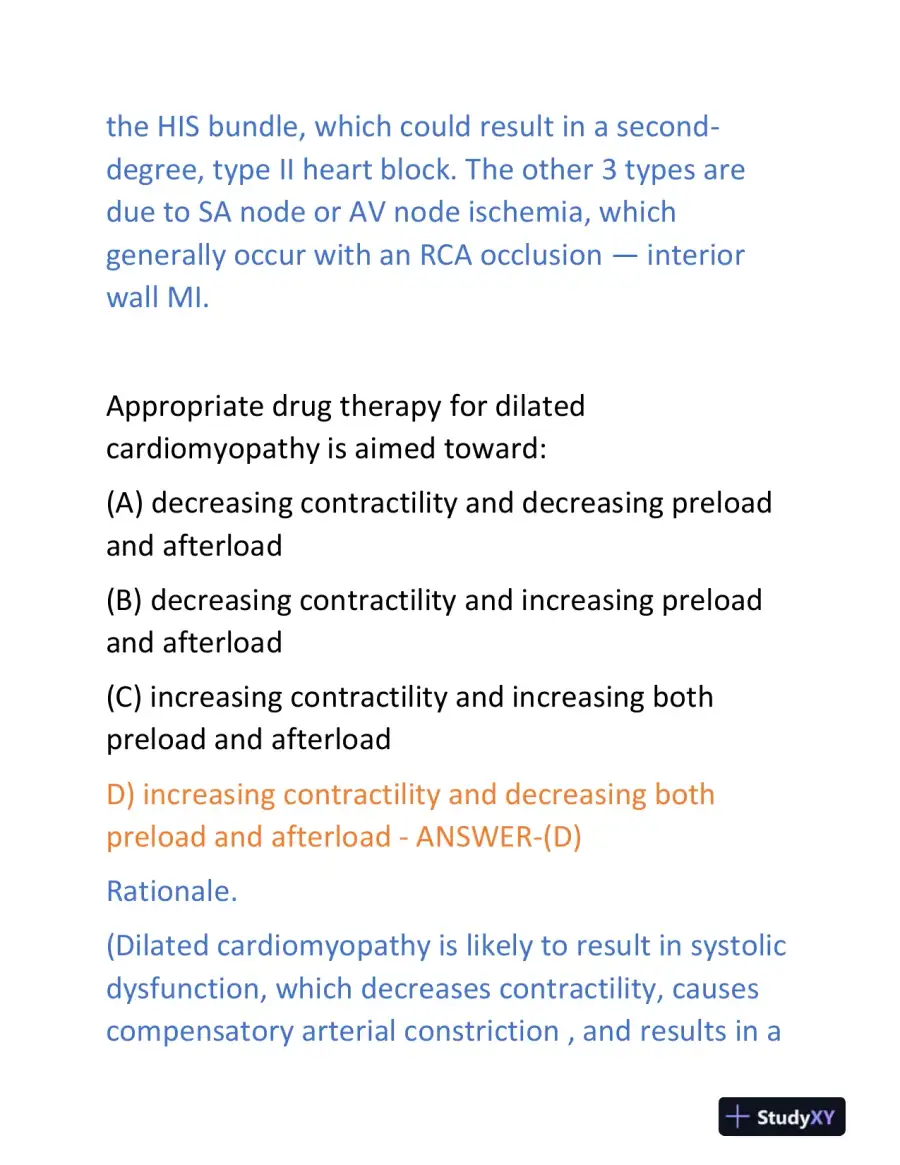 2024-2025 CCRN Pharmacology Real Exam With Answers (72 Solved Questions), page 5