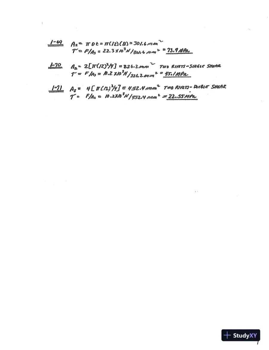 Solution Manual For Applied Strength Of Materials, 5th Edition, page 10