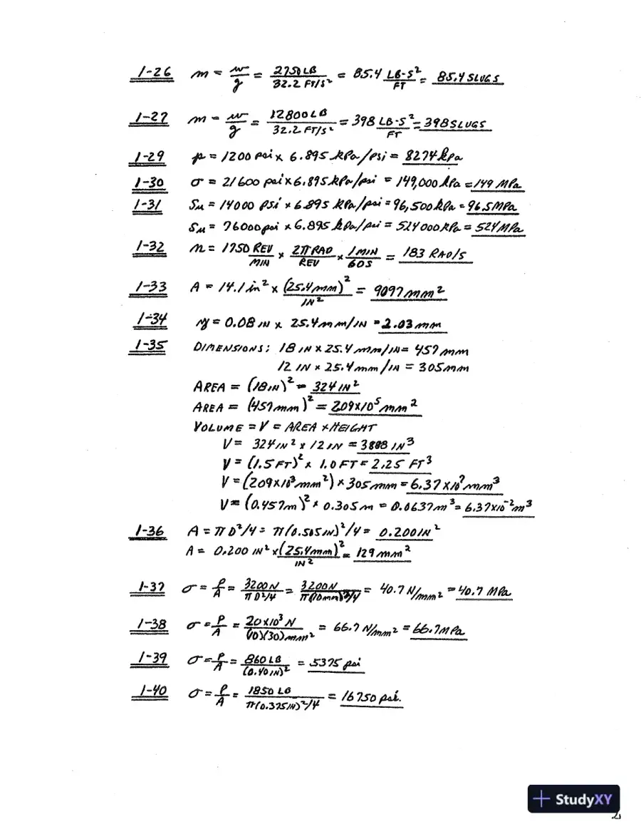 Solution Manual For Applied Strength Of Materials, 5th Edition, page 3