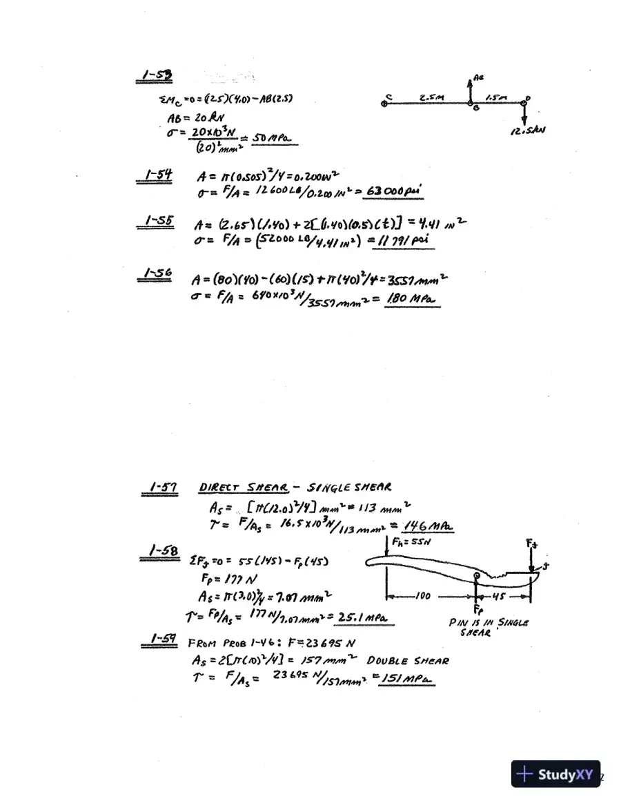 Solution Manual For Applied Strength Of Materials, 5th Edition, page 8