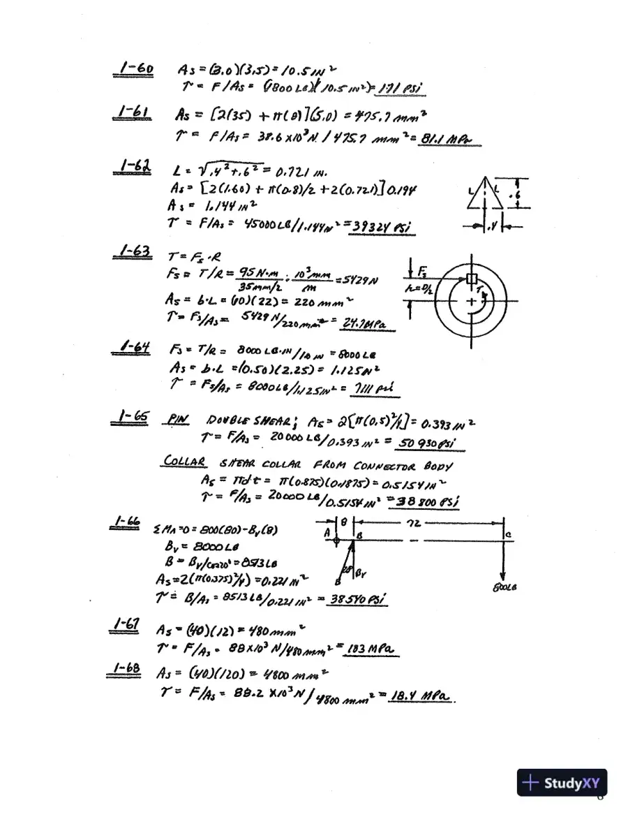 Solution Manual For Applied Strength Of Materials, 5th Edition, page 9