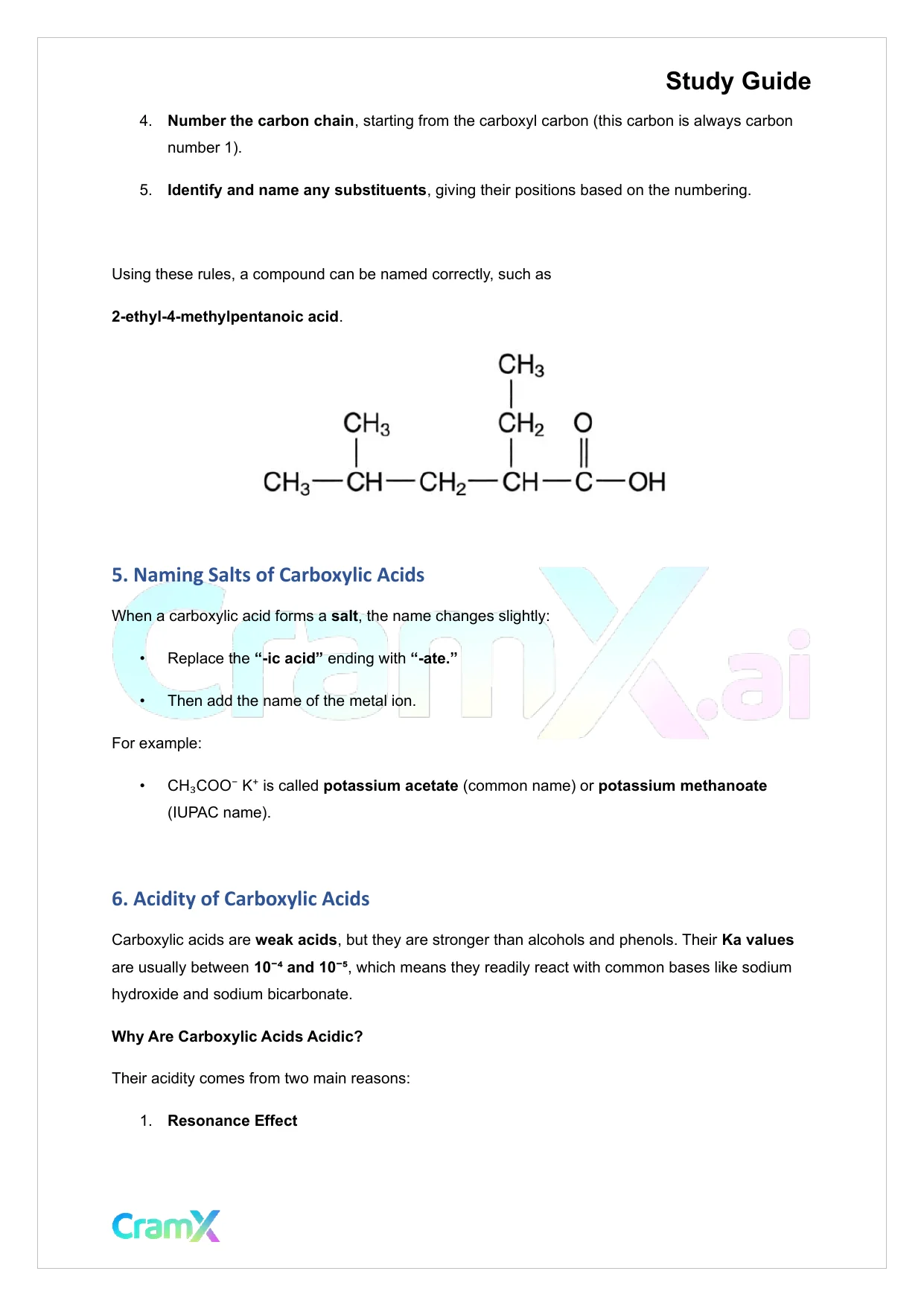 Organic Chemistry II - Carboxylic Acids and their Derivatives - Page 4 preview image