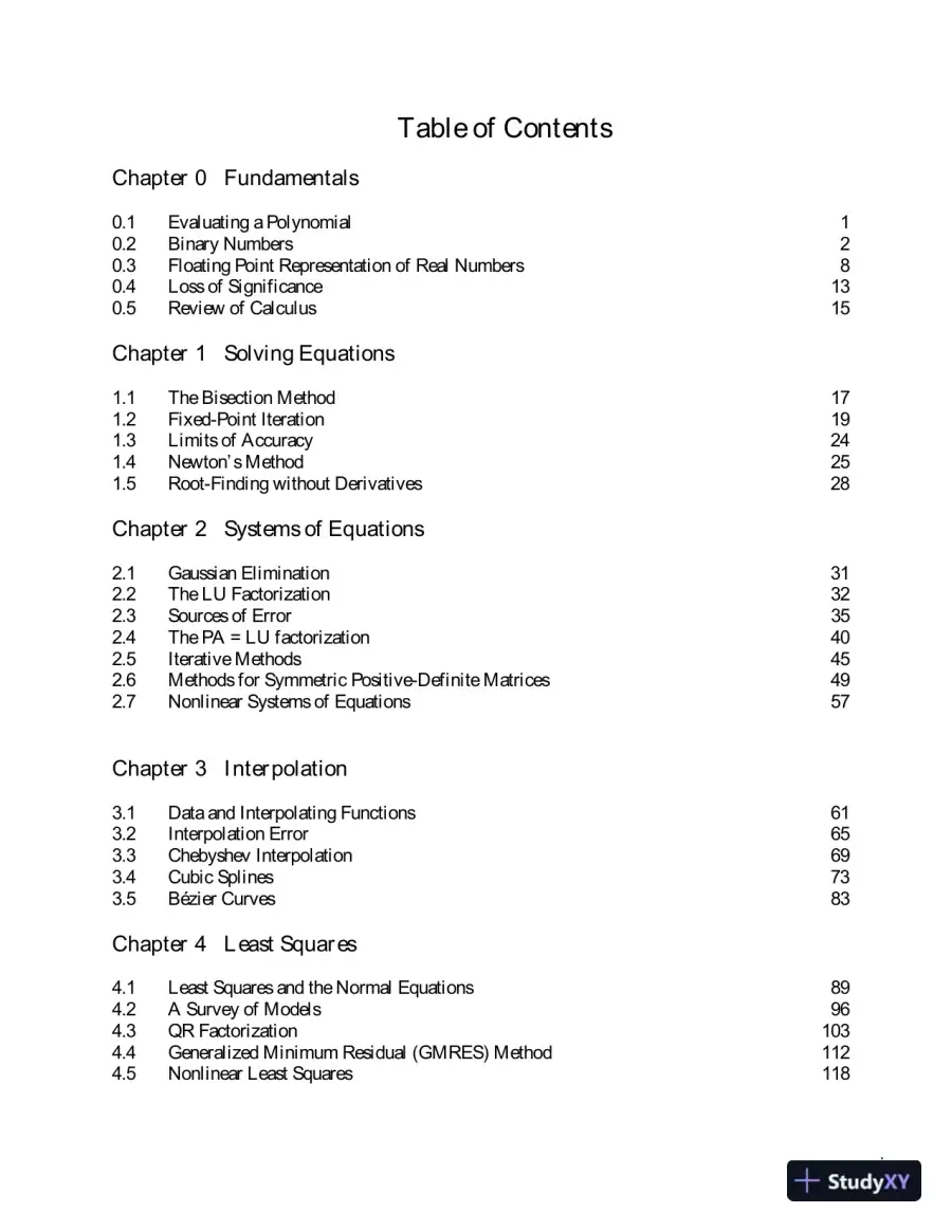 Solution Manual for Numerical Analysis, 2nd Edition, page 3