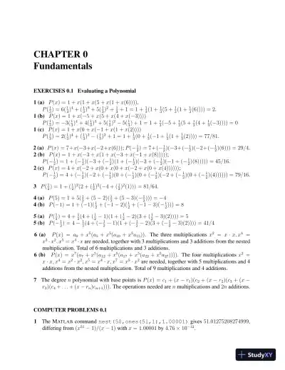 Solution Manual for Numerical Analysis, 2nd Edition - Page 6 preview image