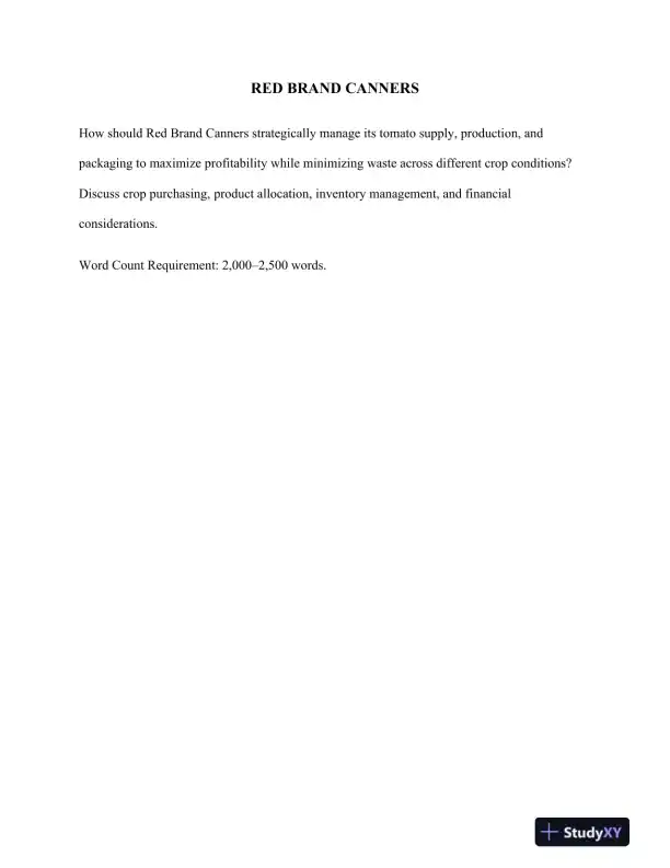 RED BRAND CANNERS - Page 1 preview image