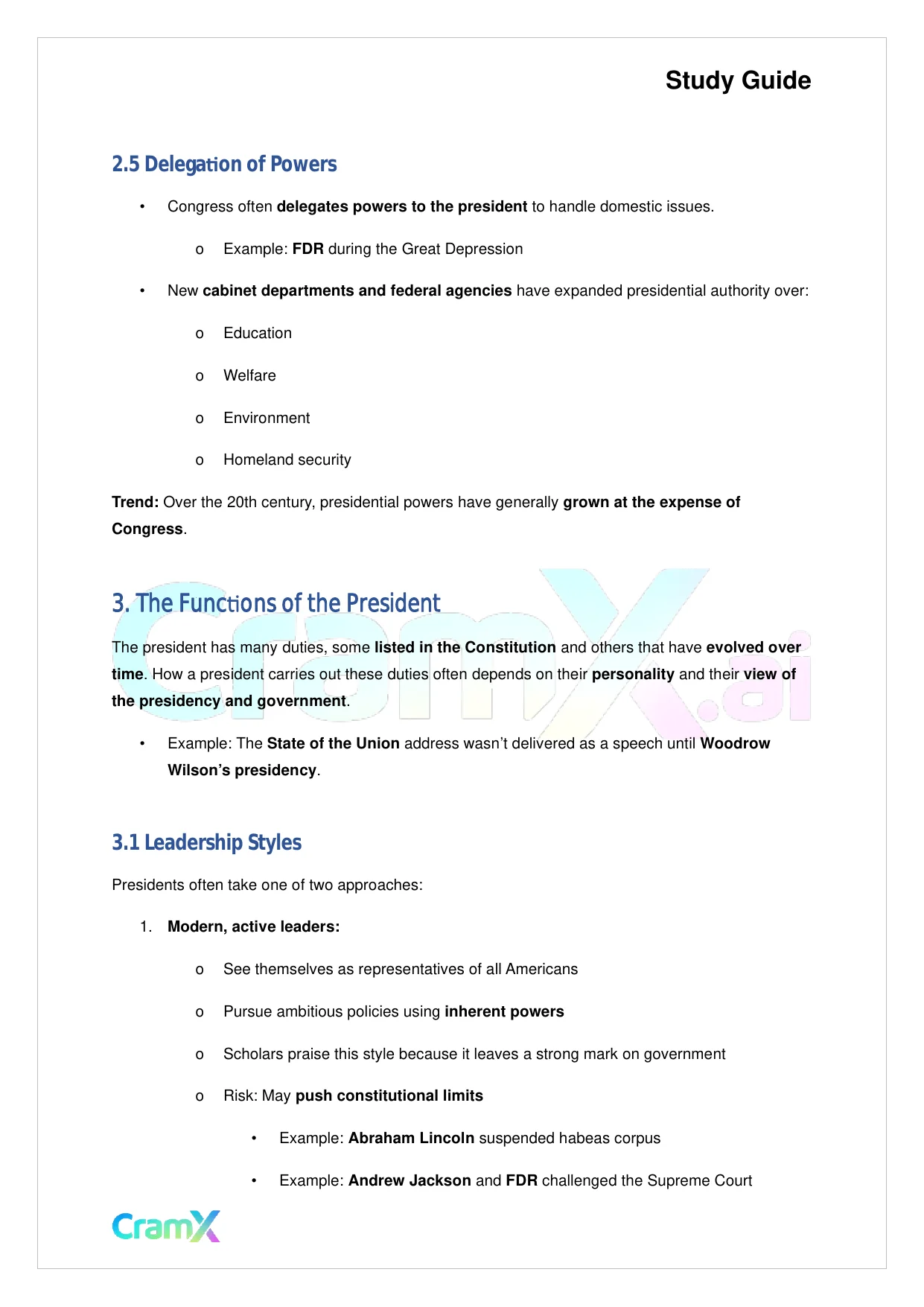 American Government - The President - Page 4 preview image