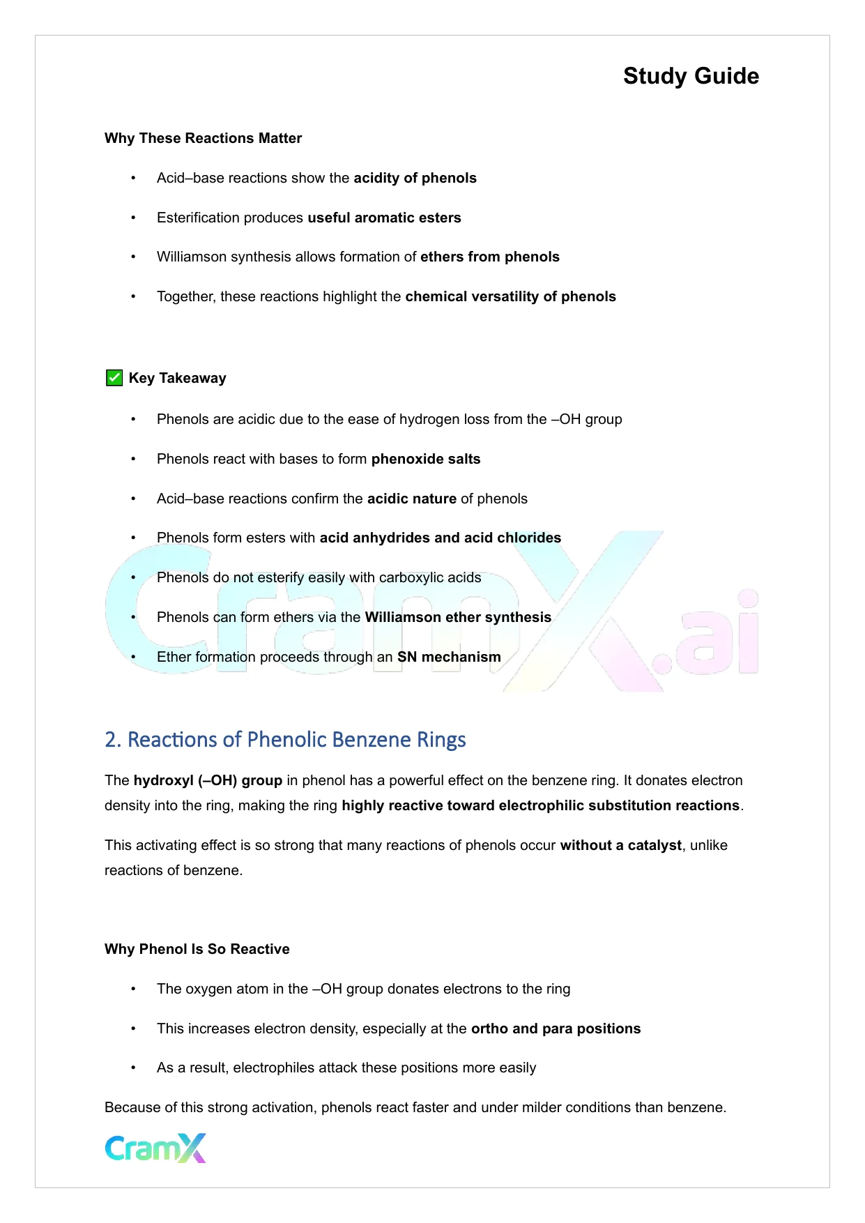 Organic Chemistry II - Phenols and Aryl Halides - Page 4 preview image