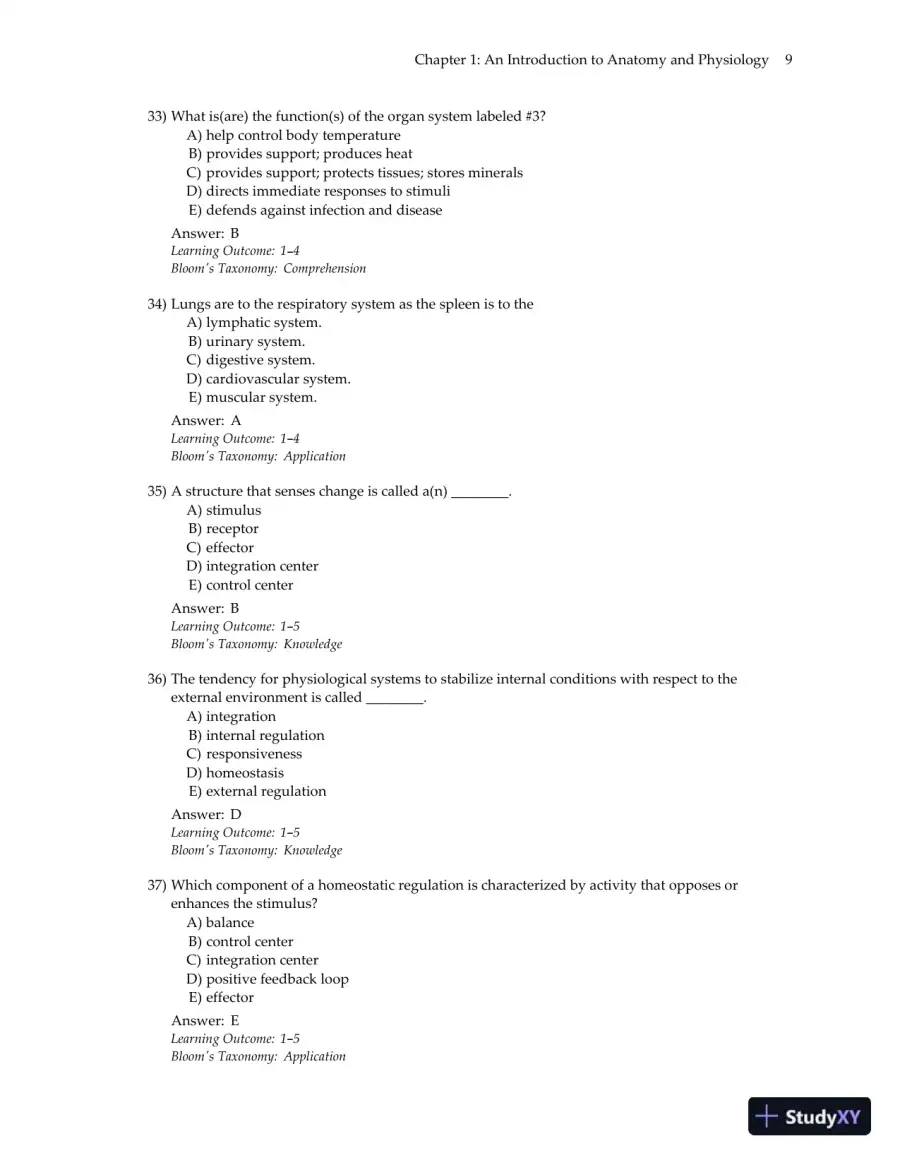 Test Bank for Essentials of Anatomy and Physiology , 7th Edition, page 12