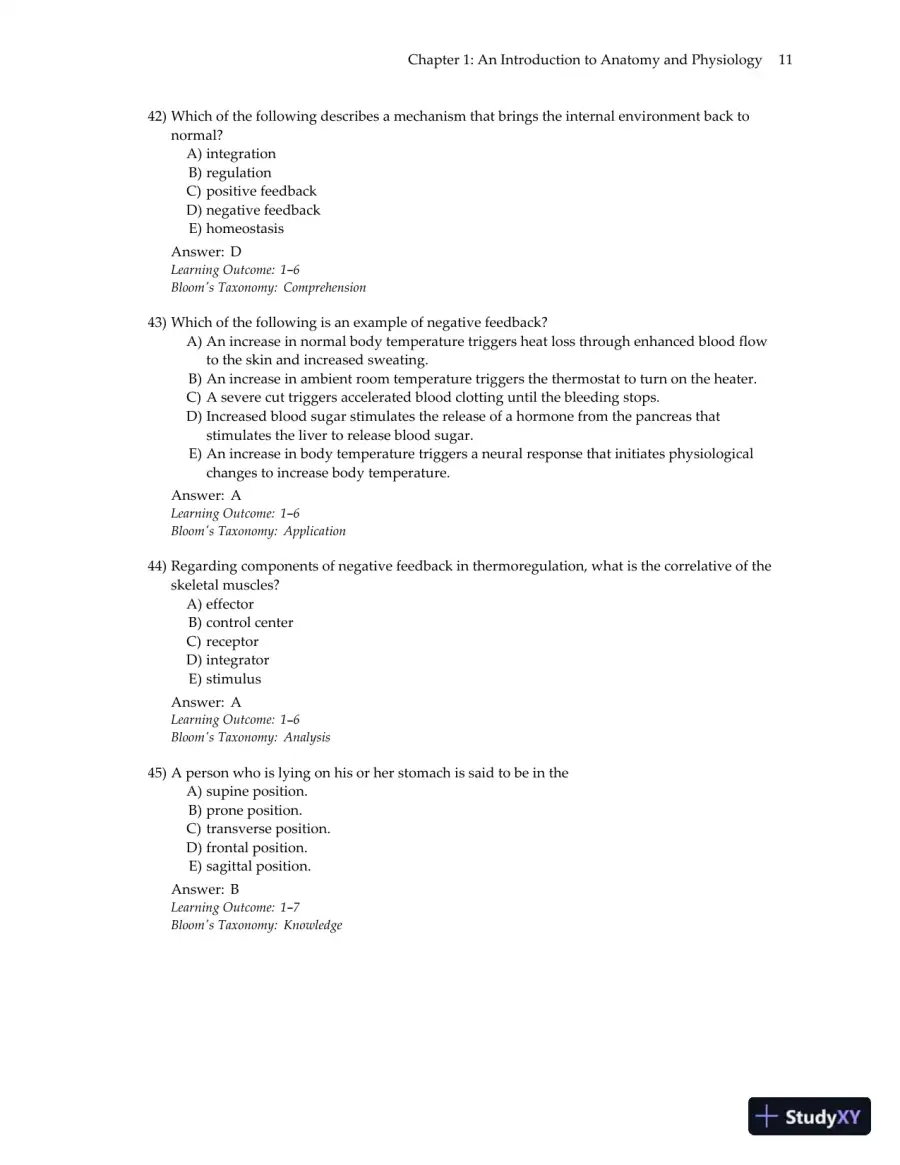 Test Bank for Essentials of Anatomy and Physiology , 7th Edition, page 14