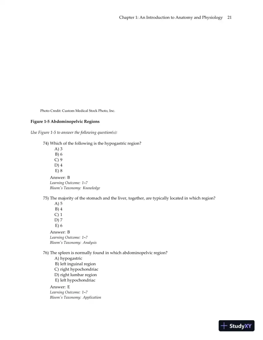 Test Bank for Essentials of Anatomy and Physiology , 7th Edition, page 24