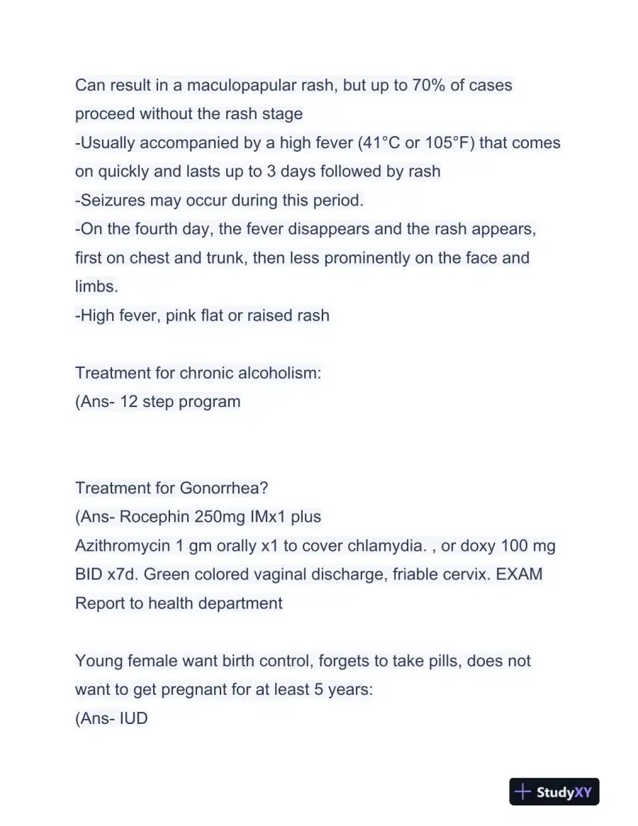 AANP Pediatrics FNP Certification Exam With Answers (236 Solved Questions), page 10