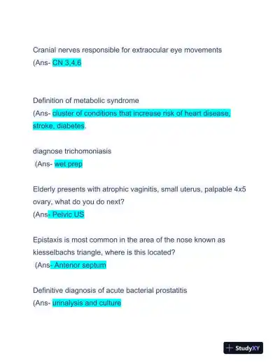 AANP Pediatrics FNP Certification Exam With Answers (236 Solved Questions) - Page 4 preview image