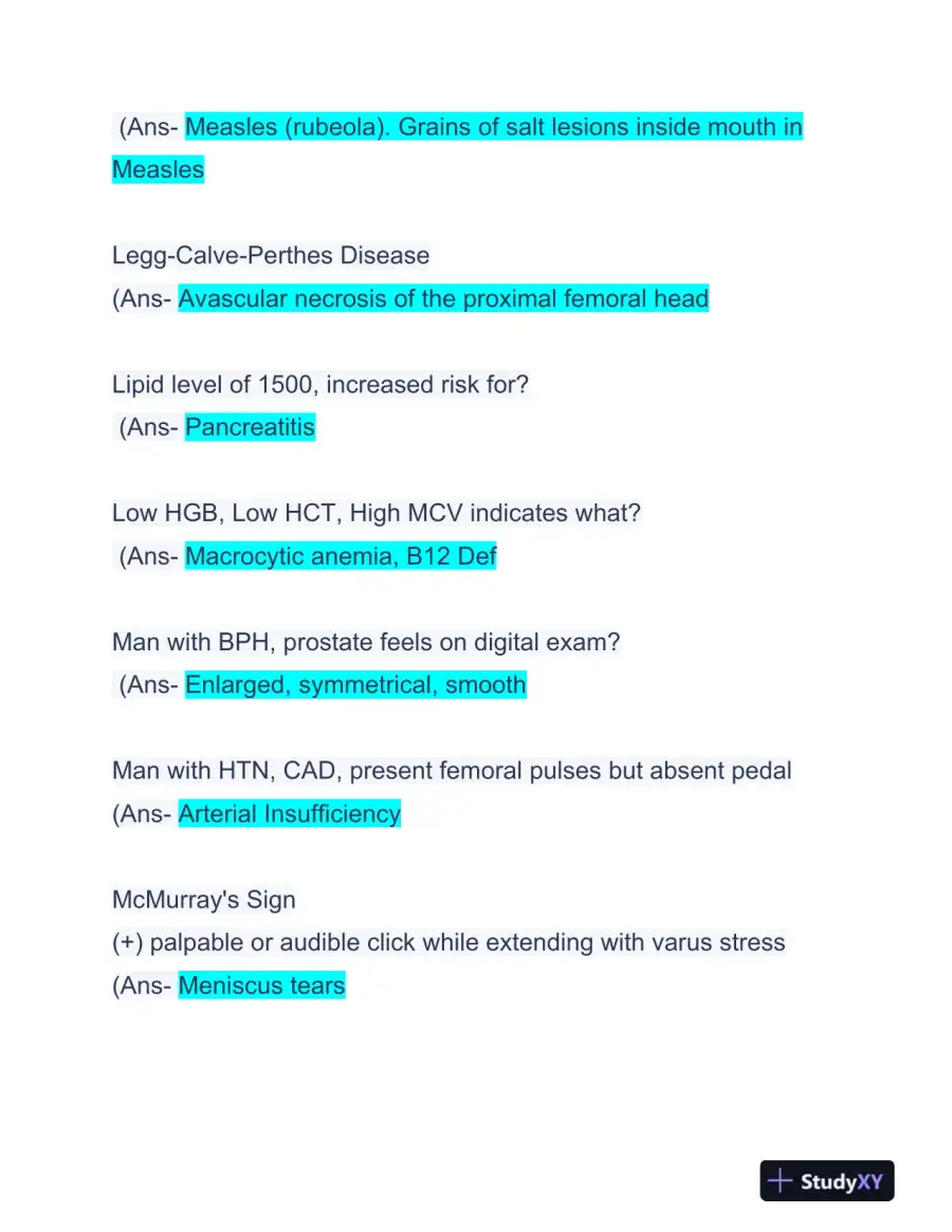 AANP Pediatrics FNP Certification Exam With Answers (236 Solved Questions), page 6