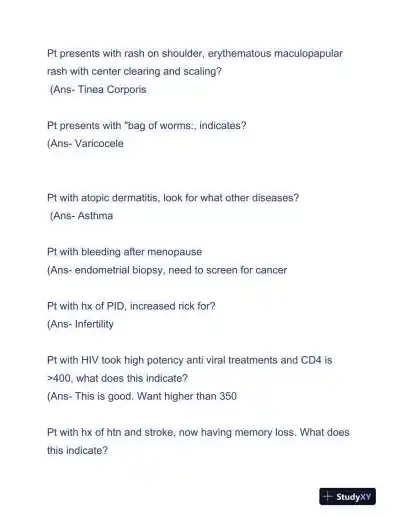 AANP Pediatrics FNP Certification Exam With Answers (236 Solved Questions) - Page 8 preview image